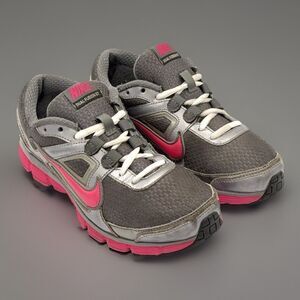 Nike Dual Fusion ST Running Shoes Women's 6.5 Gray Pink Metallic 407847-003